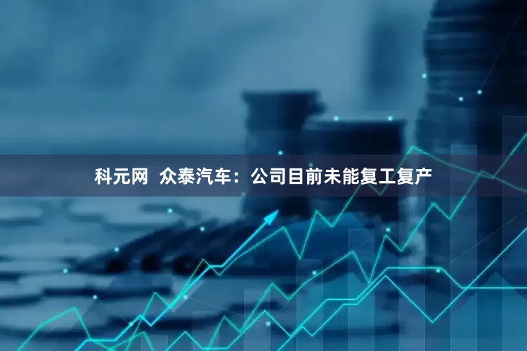 科元网  众泰汽车：公司目前未能复工复产