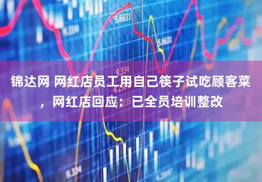 锦达网 网红店员工用自己筷子试吃顾客菜，网红店回应：已全员培训整改